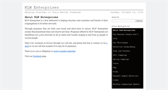 Desktop Screenshot of klwenterprises.com